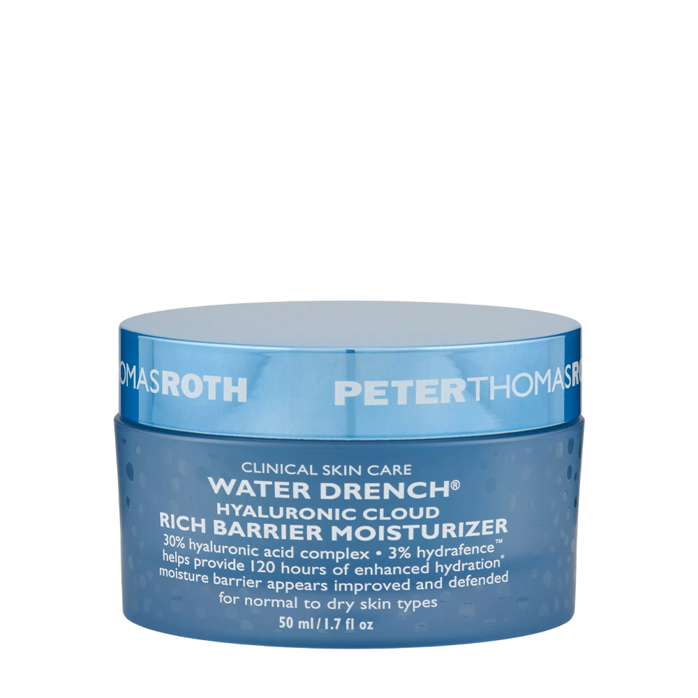Peter Thomas Roth Water Drench® Hyaluronic Cloud Rich Barrier Moisturizer 50ml - Збагачений зволожуючий крем для обличчя для відновлення бар'єру шкіри Peter Thomas Roth Water Drench® Hyaluronic Cloud Rich Barrier Moisturizer 50ml - Збагачений зволожуючий крем для обличчя для відновлення бар'єру шкіри
